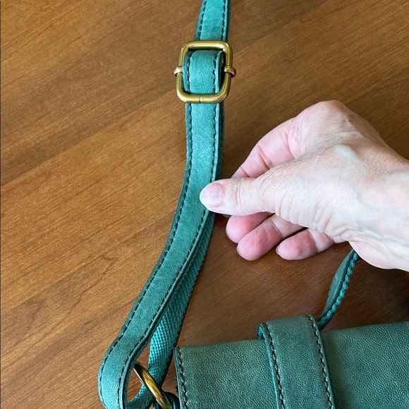 Fossil Turquoise Leather Crossbody Bag - Picture 7 of 11